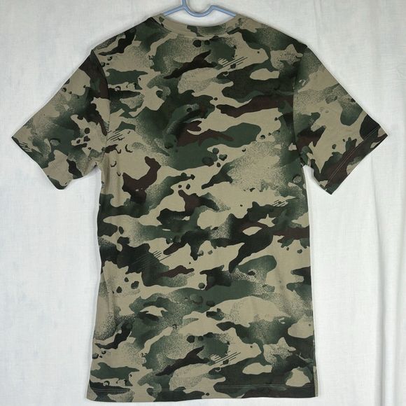 Nike Dri-Fit‎ T-Shirt Mens Small Camo Training Tee CU8519-342 Short Sleeve Crew - Picture 2 of 12